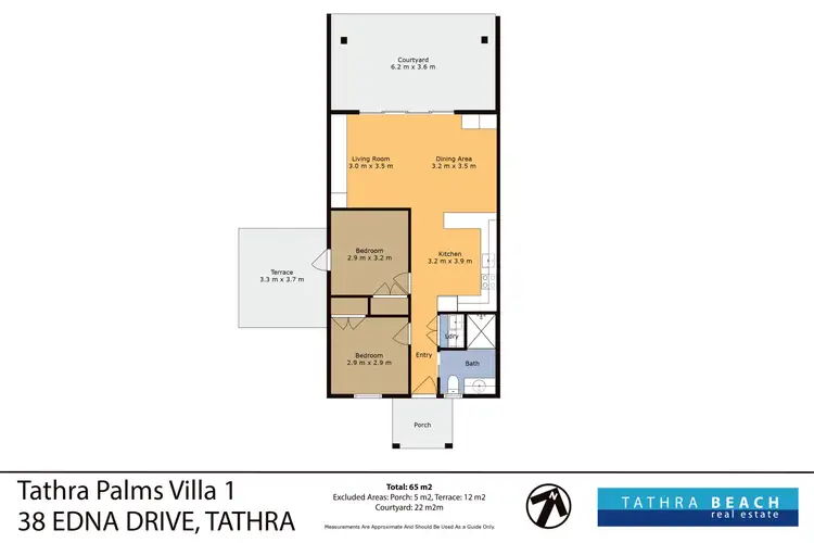 Floorplan of Homely unit listing, 1/38 Edna  Drive, Tathra NSW 2550