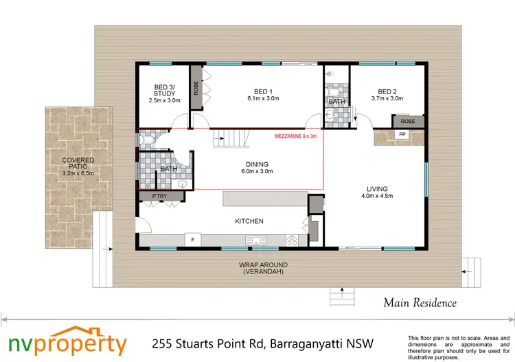 Floorplan of Homely rural property listing, 255 Stuarts Point Road, Barraganyatti NSW 2441
