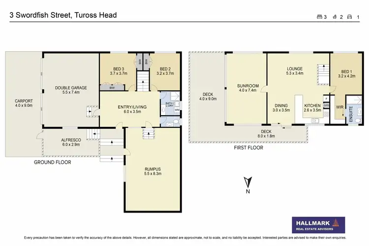 Floorplan of Homely house listing, 3 Swordfish Street, Tuross Head NSW 2537