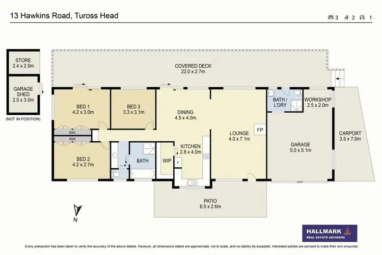 Floorplan of Homely house listing, 13 Hawkins Road, Tuross Head NSW 2537