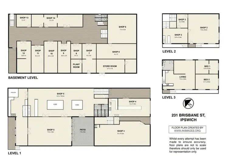 Floorplan of Homely house listing, 227 Brisbane Street, Ipswich QLD 4305