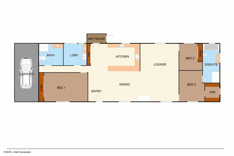 Floorplan of Homely house listing, 35 Fairview Road, Clunes VIC 3370