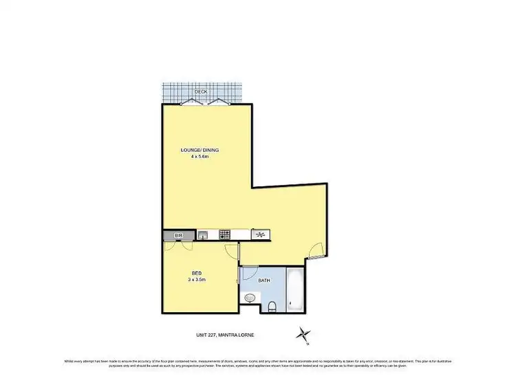 Floorplan of Homely unit listing, 227/35 Mountjoy Parade, Lorne VIC 3232