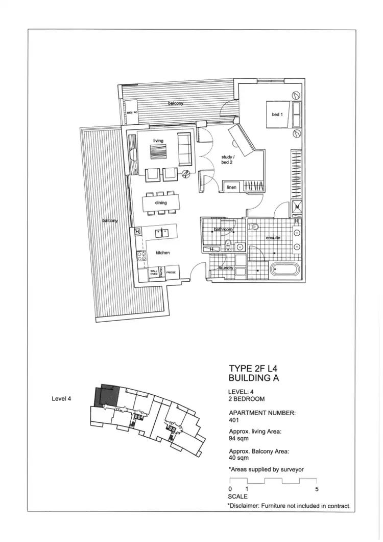 Floorplan of Homely other listing, 401/1 Ross Street, Wollongong NSW 2500