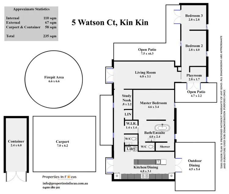 Floorplan of Homely house listing, 5 Watson Court, Kin Kin QLD 4571