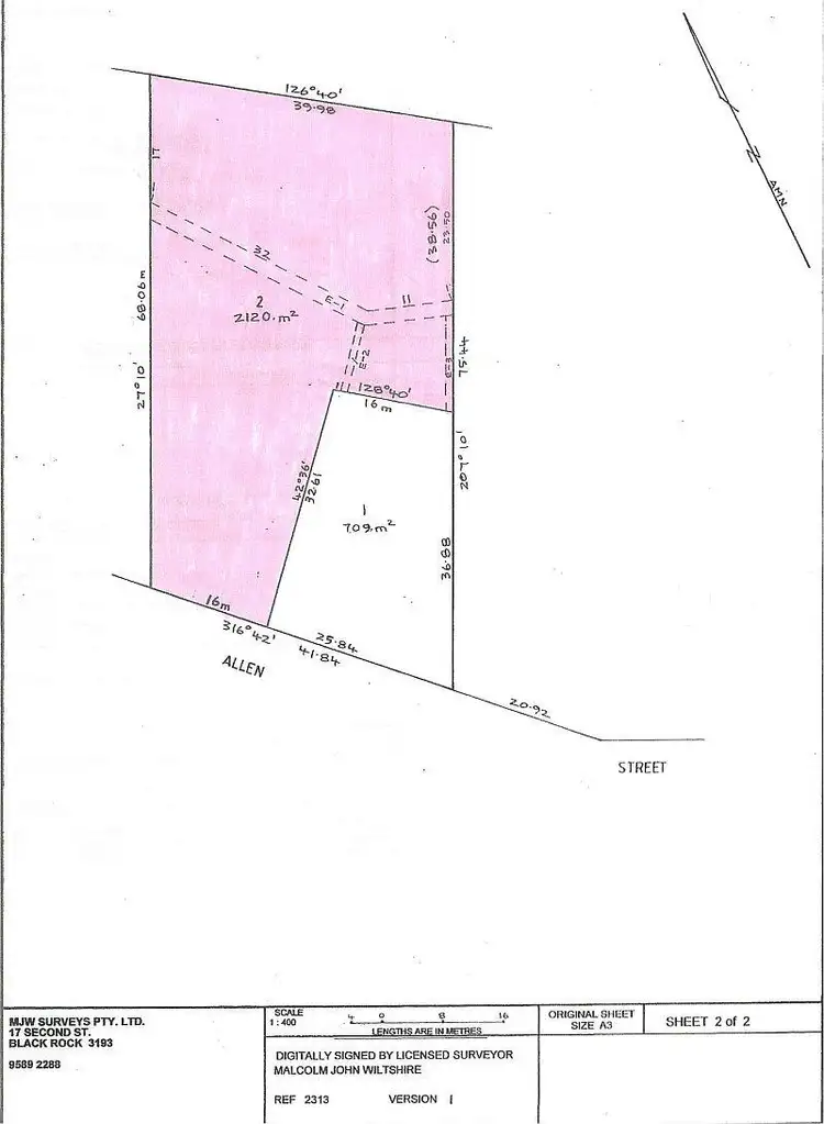 Floorplan of Homely land listing, 8 Allen Street, Lorne VIC 3232
