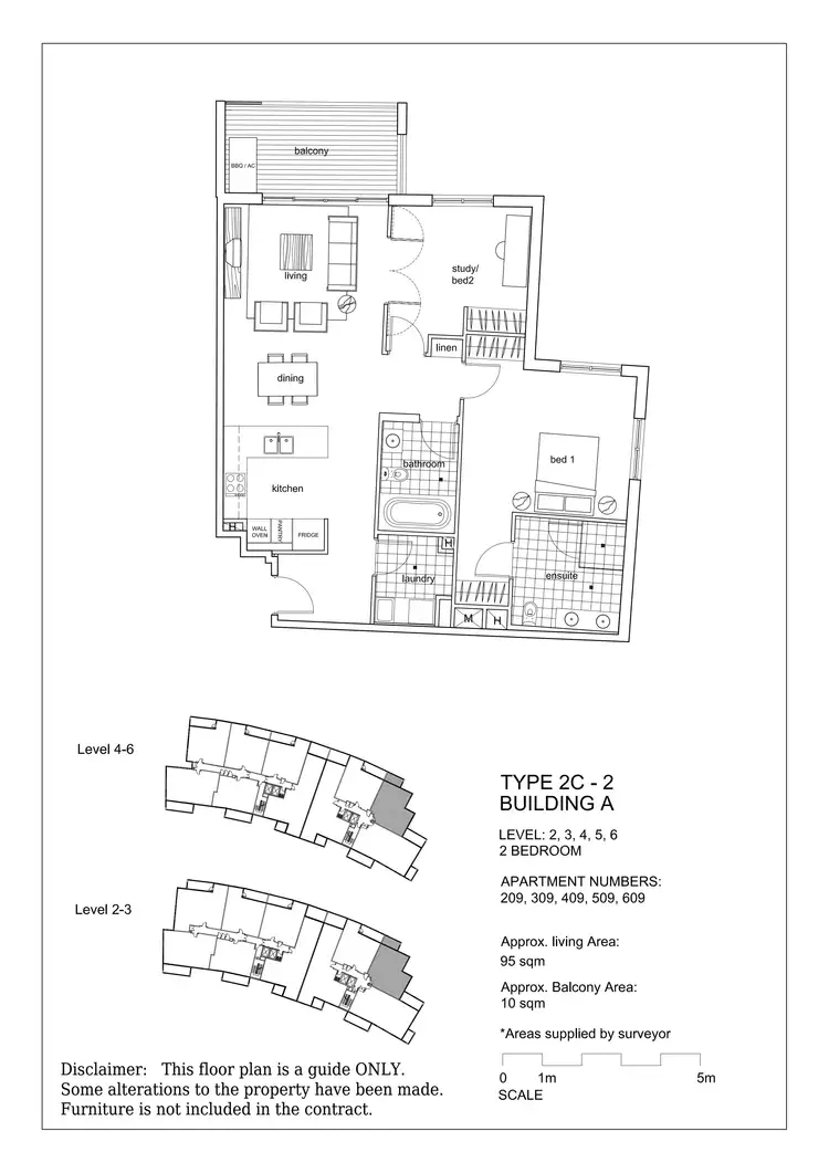 Floorplan of Homely apartment listing, 609/1 Ross Street, Wollongong NSW 2500