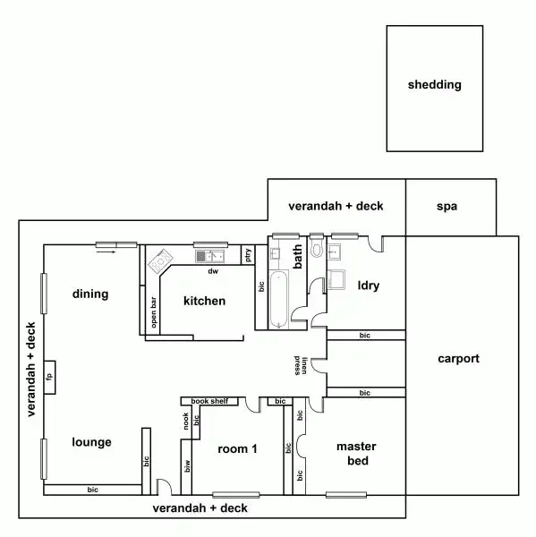 Floorplan of Homely house listing, 9 Lathlain Street, Clunes VIC 3370