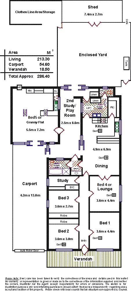 Floorplan of Homely house listing, 6 Beatrice Street, Ottoway SA 5013