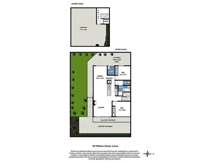 Floorplan of Homely apartment listing, 4/9 William Street, Lorne VIC 3232