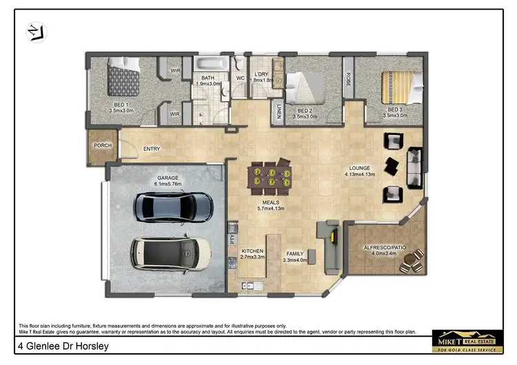 Floorplan of Homely house listing, 4 Glenlee Drive, Horsley NSW 2530