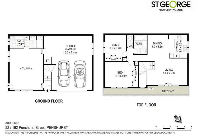 Floorplan of Homely villa listing, 22/192 Penshurst  Street, Penshurst NSW 2222