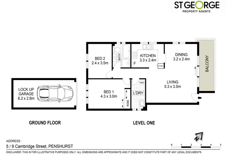 Floorplan of Homely apartment listing, 5/9 Cambridge Street, Penshurst NSW 2222