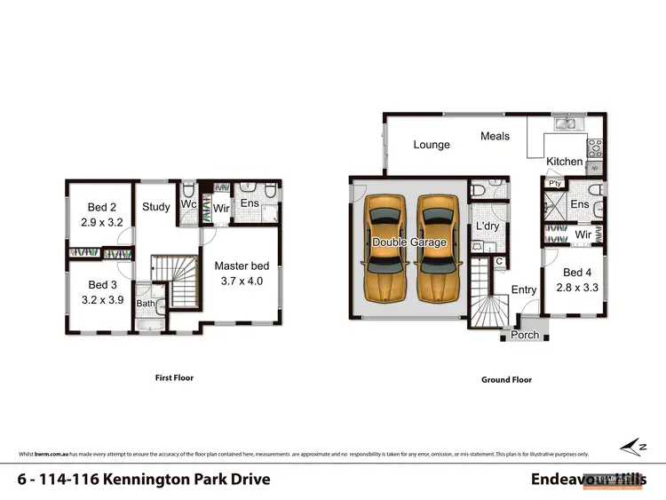 Floorplan of Homely townhouse listing, 6/114-116 Kennington Park  Drive, Endeavour Hills VIC 3802