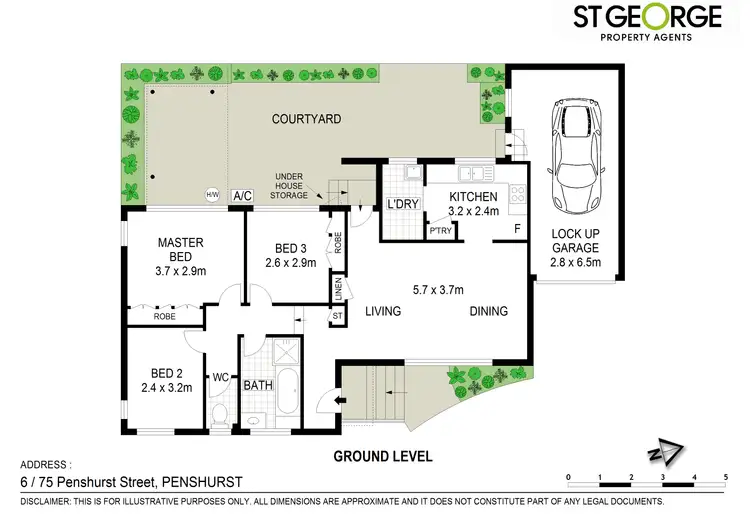 Floorplan of Homely villa listing, 6/75 Penshurst Street, Penshurst NSW 2222