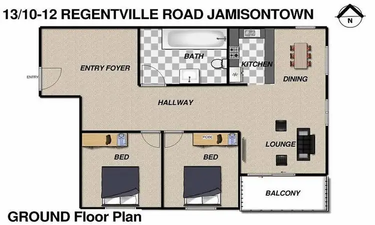 Floorplan of Homely apartment listing, 13/10-12 Regentville Road, Jamisontown NSW 2750