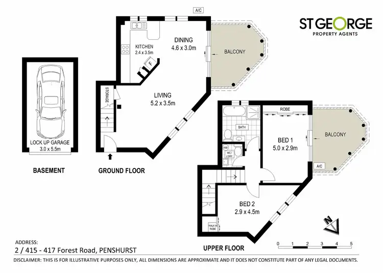 Floorplan of Homely apartment listing, 2/415 Forest Road, Penshurst NSW 2222