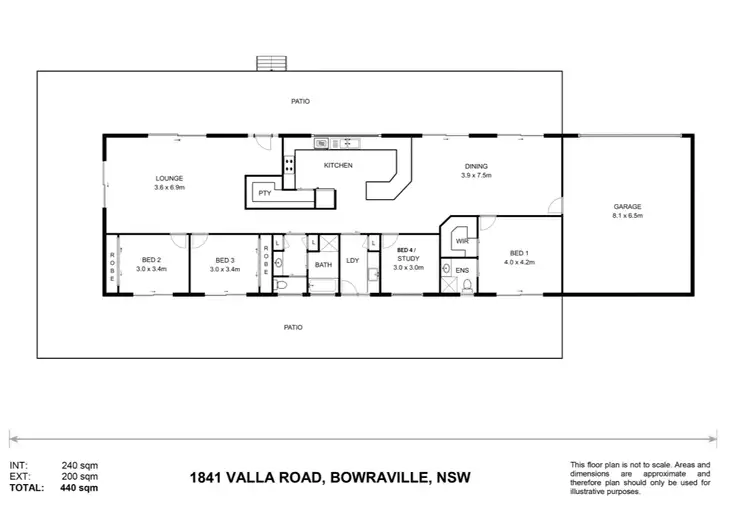 Floorplan of Homely rural property listing, 1841 Valla Road, Bowraville NSW 2449