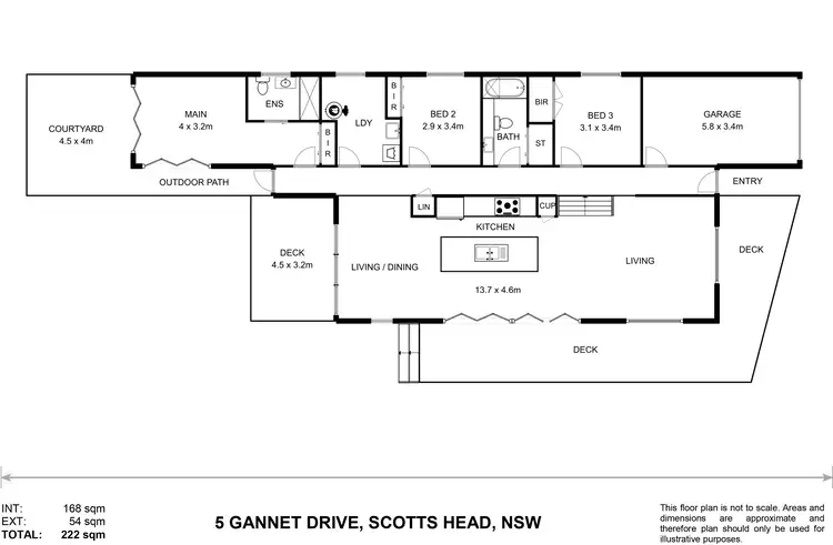 Floorplan of Homely house listing, 5 Gannet Drive, Scotts Head NSW 2447