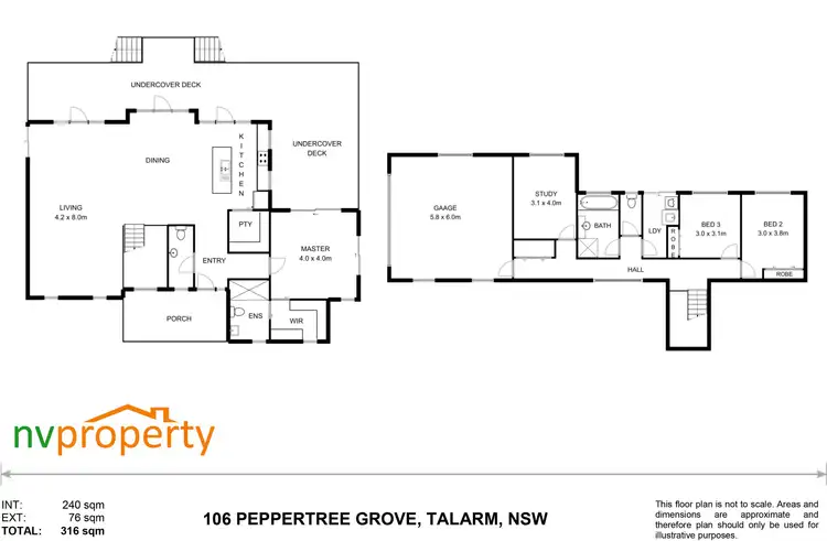 Floorplan of Homely house listing, 106 Peppertree Grove, Talarm NSW 2447