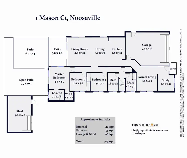 Floorplan of Homely house listing, 1 Mason Court, Noosaville QLD 4566