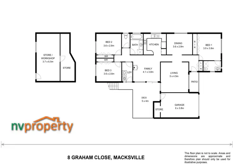Floorplan of Homely house listing, 8 Graham Close, Macksville NSW 2447