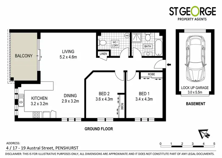 Floorplan of Homely apartment listing, 4/17 Austral Street, Penshurst NSW 2222
