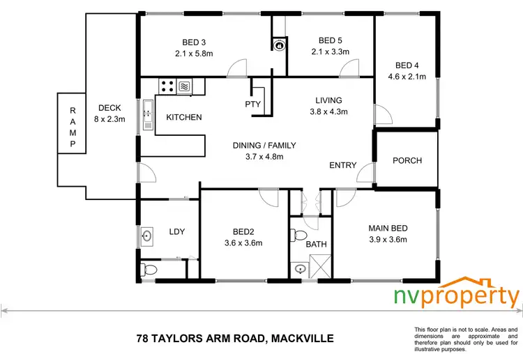 Floorplan of Homely rural property listing, 78 Taylors Arm Road, Macksville NSW 2447