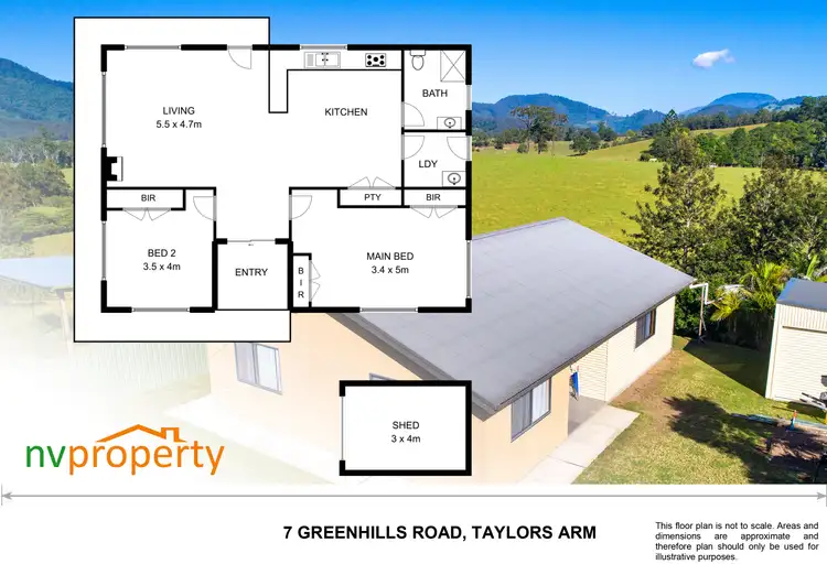 Floorplan of Homely house listing, 7 Greenhills   Road, Upper Taylors Arm NSW 2447