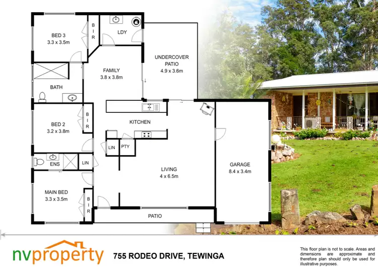 Floorplan of Homely house listing, 755 Rodeo Drive, Tewinga NSW 2449