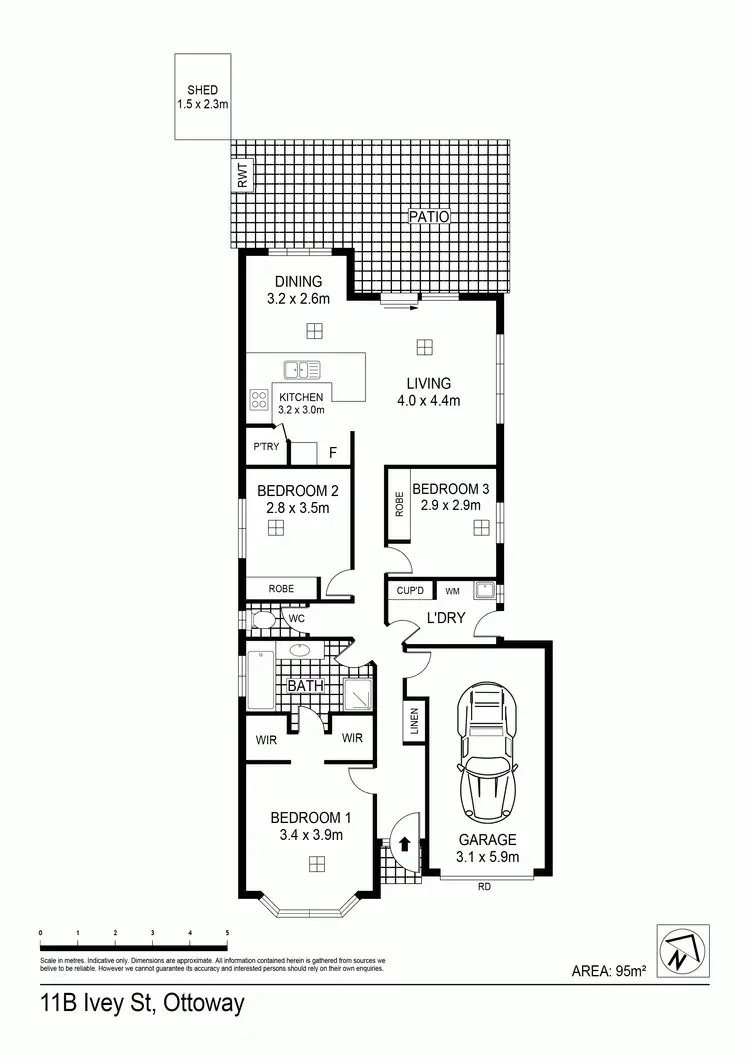 Floorplan of Homely house listing, 11B Ivey Street, Ottoway SA 5013