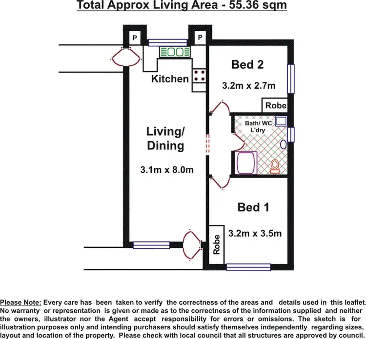 Floorplan of Homely unit listing, 7/215 Anzac Highway, Plympton SA 5038