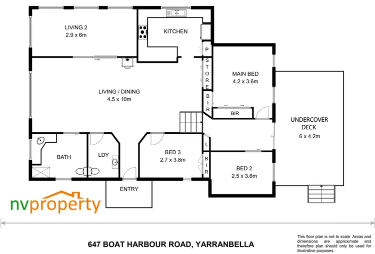 Floorplan of Homely rural property listing, 647 Boat Harbour Road, Yarranbella NSW 2447