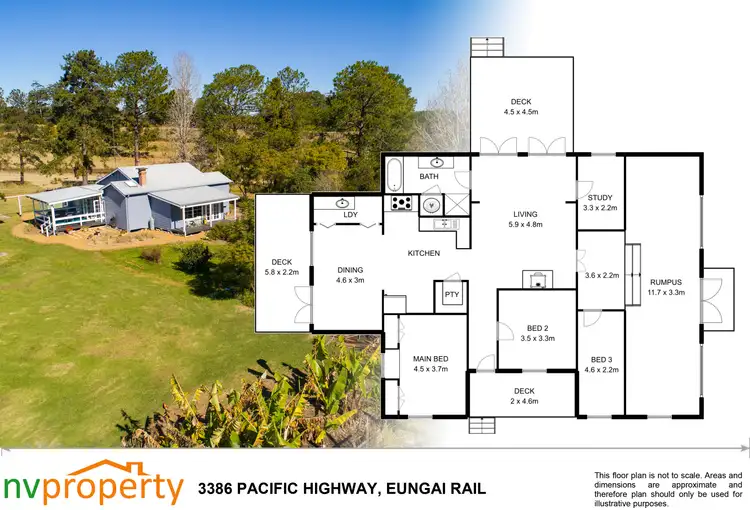Floorplan of Homely rural property listing, 3386 Pacific Highway, Eungai Rail NSW 2441