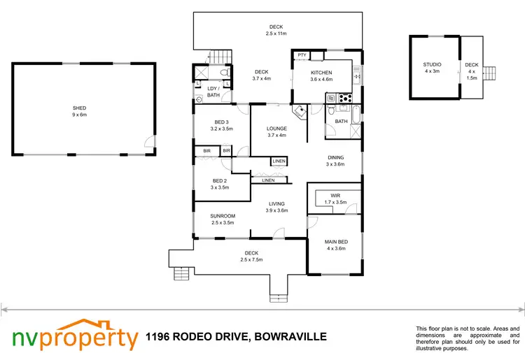 Floorplan of Homely rural property listing, 1196 Rodeo Drive, Bowraville NSW 2449