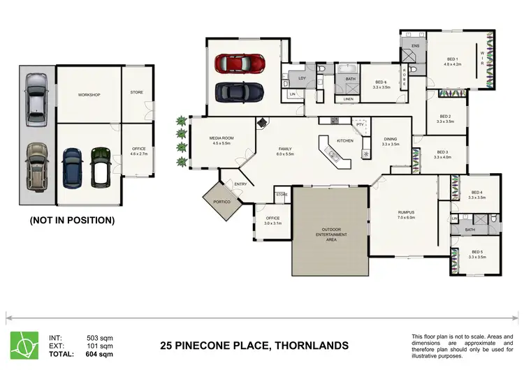 Floorplan of Homely house listing, 25 Pinecone Place, Thornlands QLD 4164