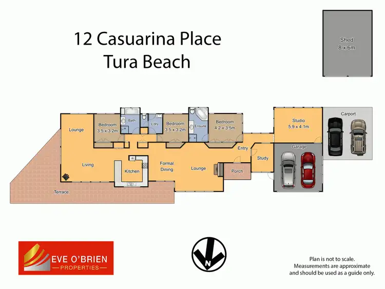 Floorplan of Homely house listing, 12 Casuarina Place, Tura Beach NSW 2548
