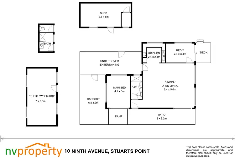 Floorplan of Homely house listing, 10 Ninth Avenue, Stuarts Point NSW 2441