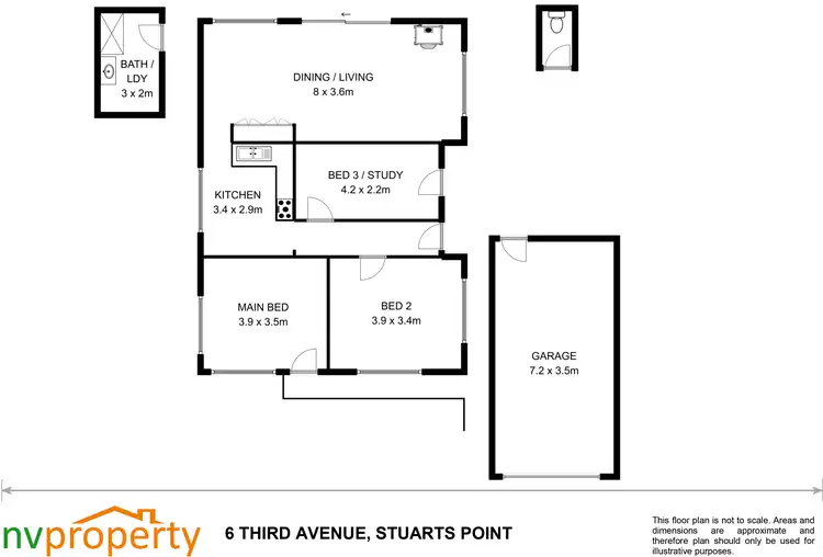 Floorplan of Homely house listing, 6 Third Avenue, Stuarts Point NSW 2441