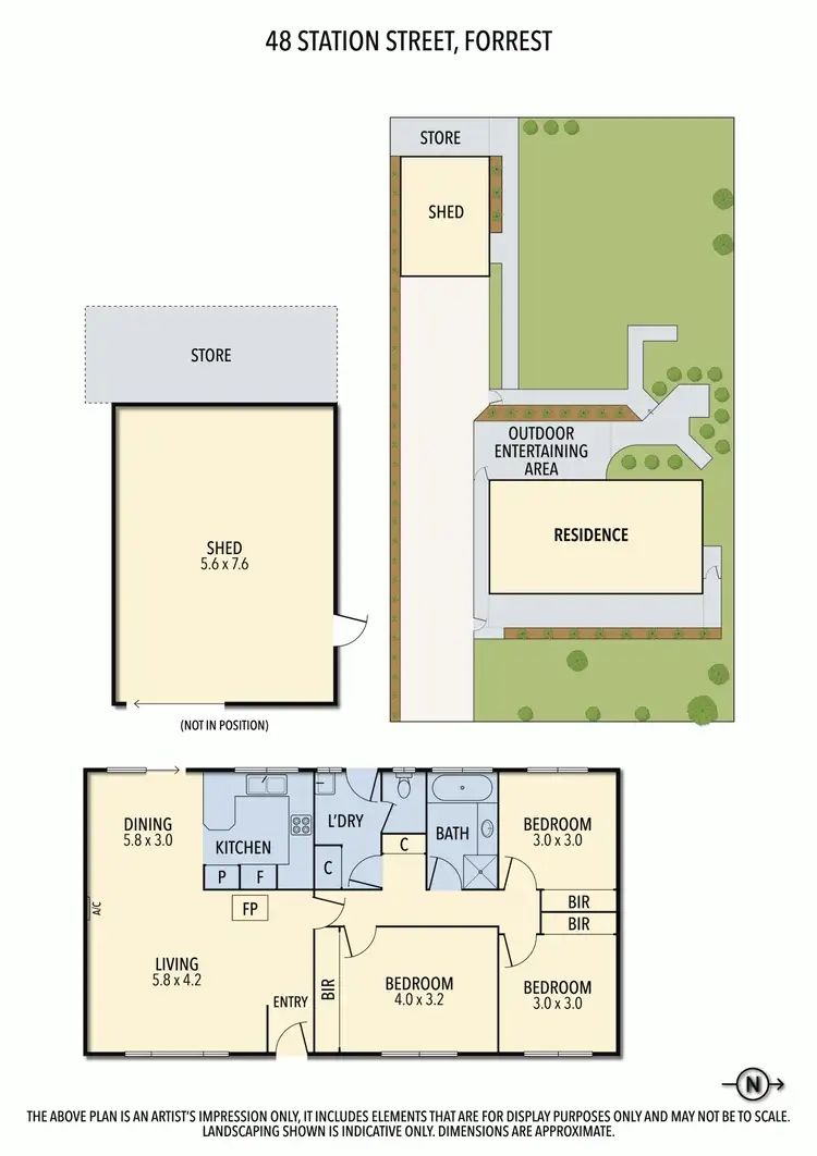 Floorplan of Homely house listing, 48 Station Street, Forrest VIC 3236