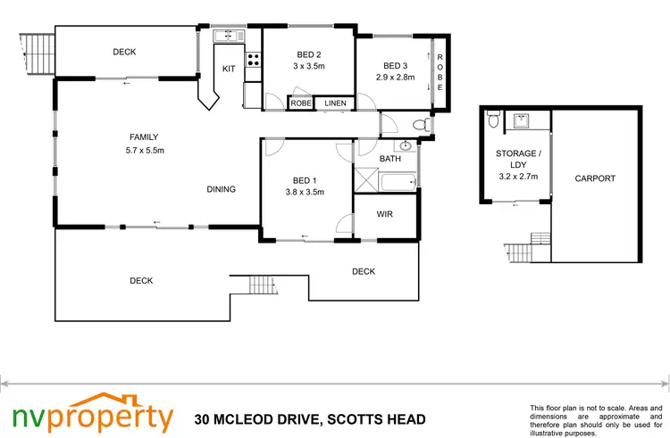 Floorplan of Homely house listing, 30 McLeod  Drive, Scotts Head NSW 2447