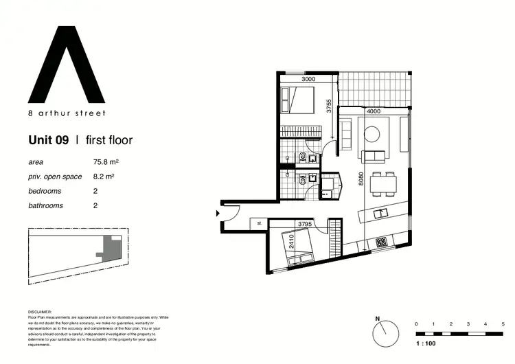Floorplan of Homely apartment listing, 106/2 Arthur Street, Marrickville NSW 2204