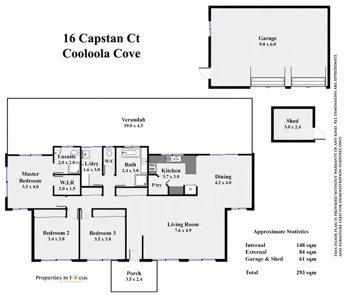 Floorplan of Homely house listing, 16 Capstan Court, Cooloola Cove QLD 4580
