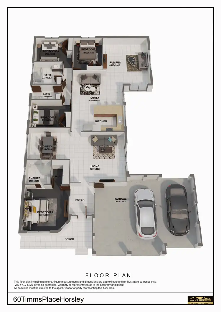 Floorplan of Homely house listing, 60 Timms Place, Horsley NSW 2530