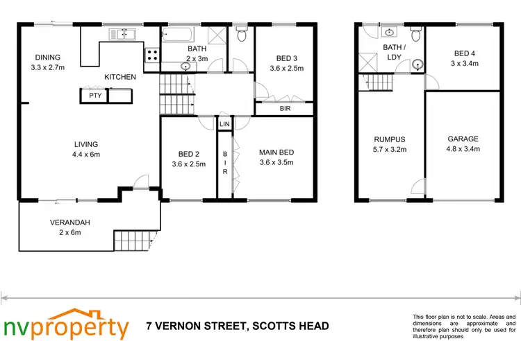 Floorplan of Homely house listing, 7 Vernon Street, Scotts Head NSW 2447