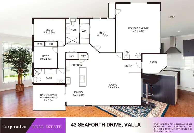 Floorplan of Homely house listing, 43 Seaforth  Drive, Valla Beach NSW 2448