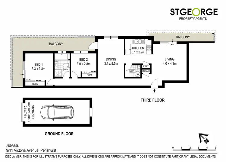 Floorplan of Homely apartment listing, 9/11 Victoria Avenue, Penshurst NSW 2222