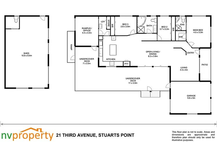 Floorplan of Homely house listing, 21 Third Avenue, Stuarts Point NSW 2441