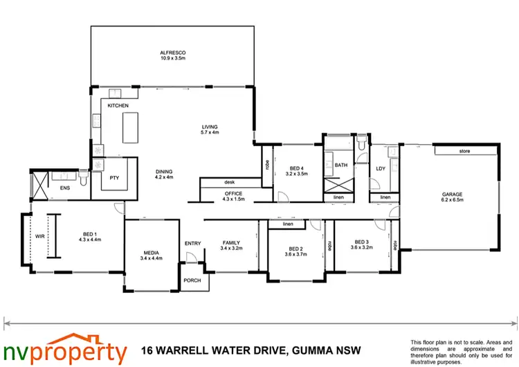 Floorplan of Homely house listing, 32 Warrell Waters Drive, Gumma NSW 2447