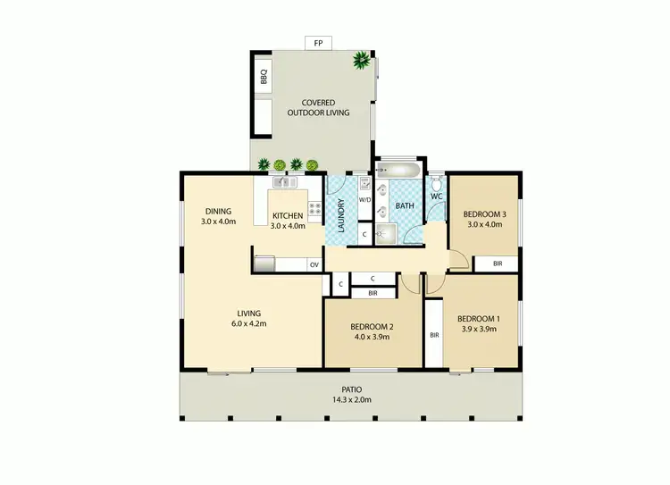 Floorplan of Homely house listing, 94 Enchelmaiers Road, Pomona QLD 4568